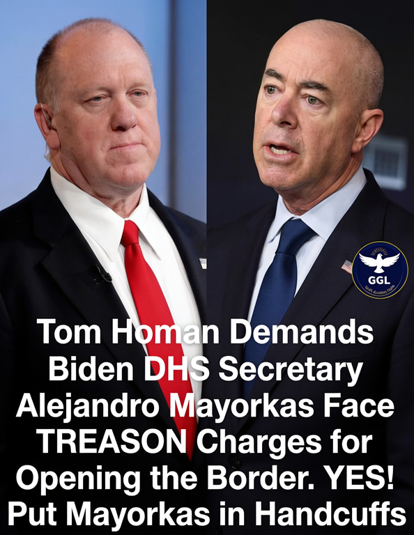 TOM HOMAN Demands Biden DHS Secretary face Treason Charges.